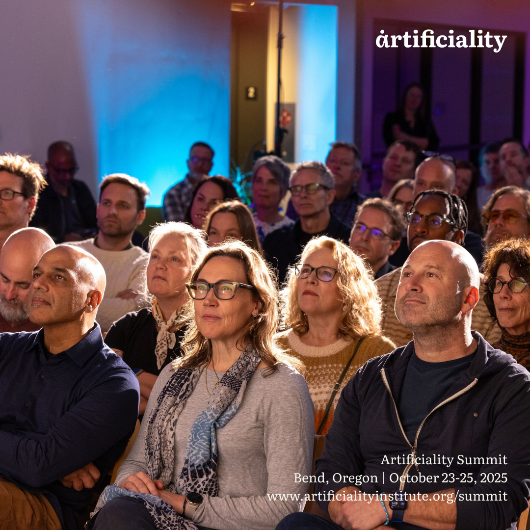 Engaged audience of AI researchers, designers, and thinkers at Artificiality Summit venue
