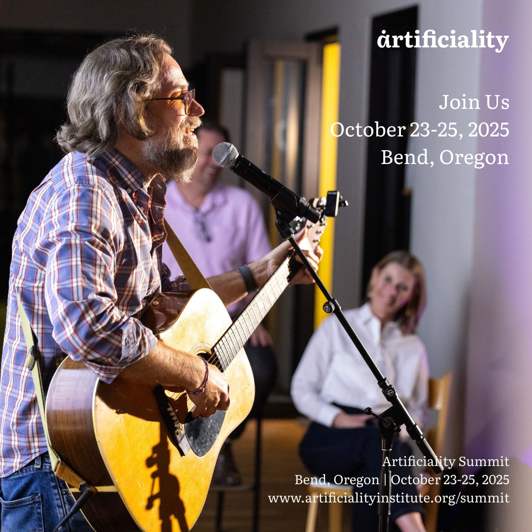Jonathan Coulton performing at the Artificiality Summit