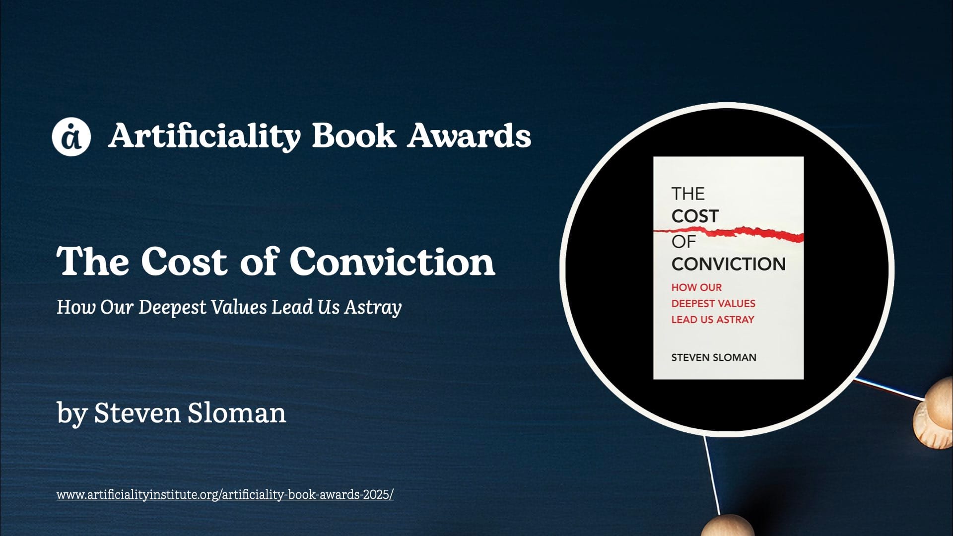Book cover of The Cost of Conviction by Steven Sloman