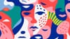 Abstract image of faces