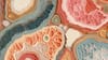 An abstract image of intricate biological textures